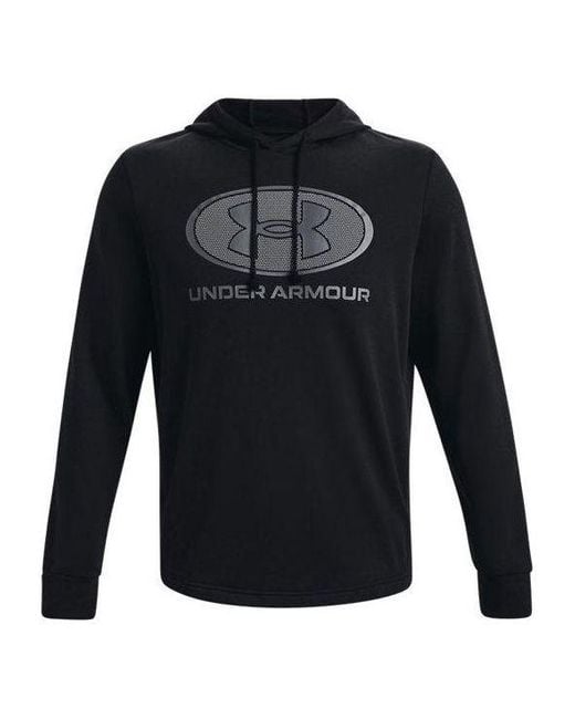 Under Armour Black Rival Terry Pullover Hoodie for men