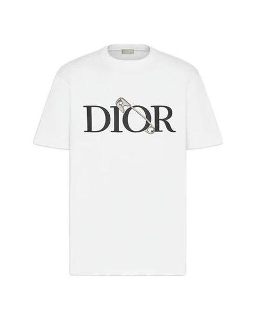 Dior Knitted Crewneck Short Sleeve in White for Men | Lyst
