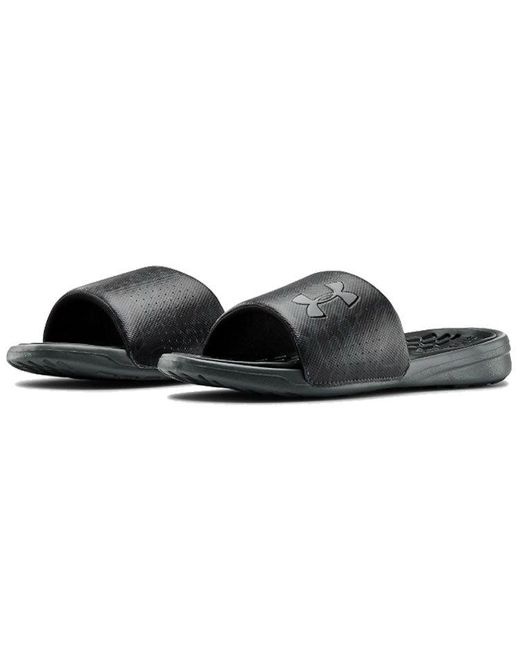 Under Armour Blue Playmaker Diverge Slides Slippers for men