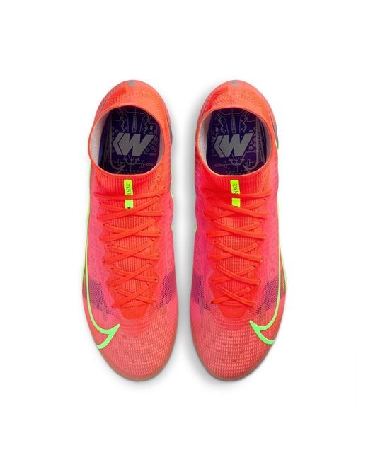 Nike Red Mercurial Superfly 8 Elite Fg 'Bright Crimson Burst' for men