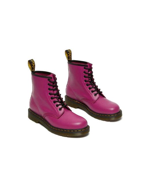 Dr. Martens Purple Dr.Martens 1460 Smooth Leather Lace Up Boots