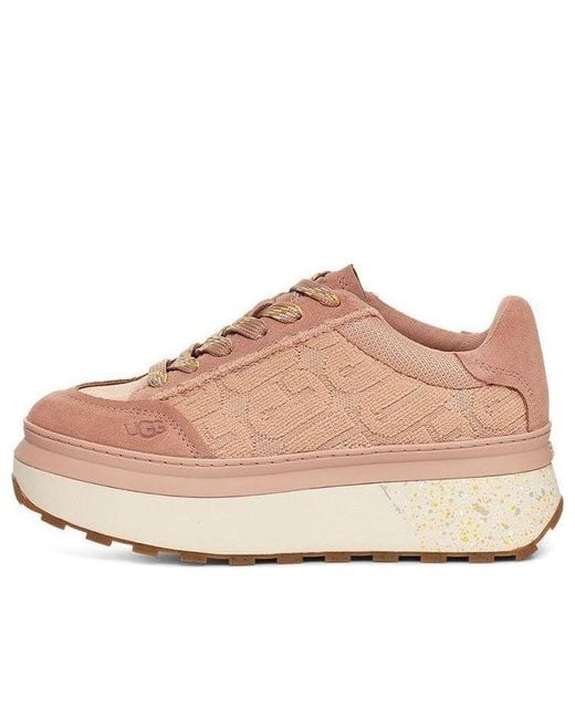 Ugg Natural (Wmns) Marin Lace Logo Sneaker 'Arroya'