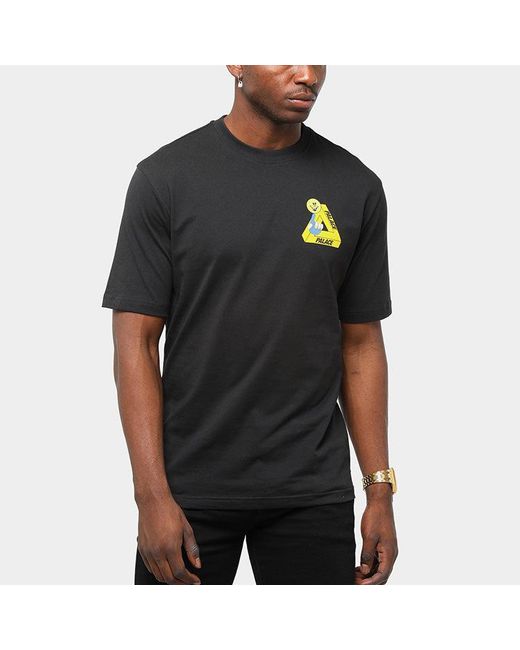 Palace Blue Tri-Smiler Back Large Printing Short Sleeve