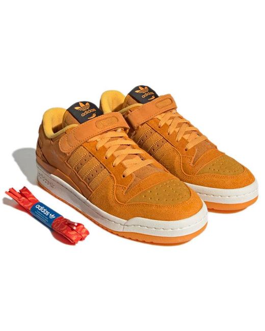 Adidas Orange Originals Forum 84 Low Spicy Sneakers for men