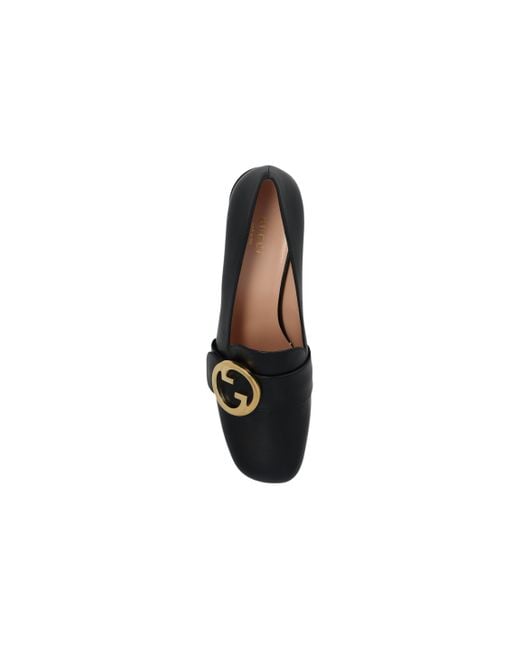 Gucci Black (Wmns) Blonde Mid-Heel Pumps