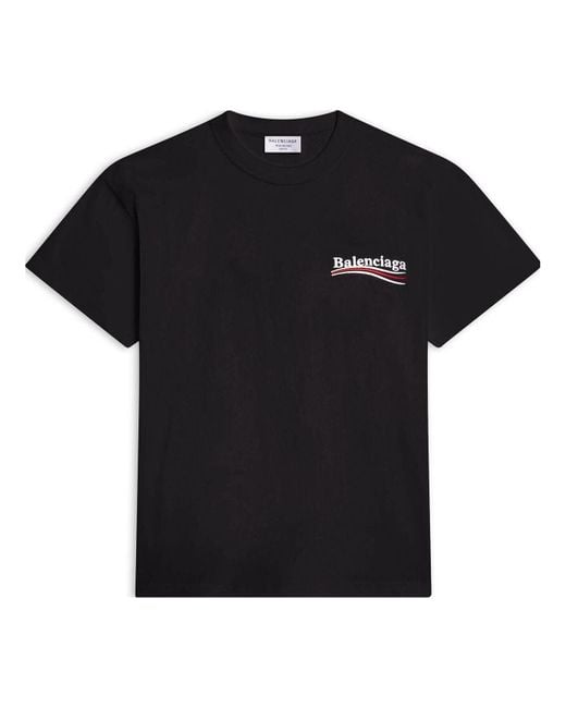 Balenciaga Black (Wmns) Political Campaign Logo Short Sleeve T-Shirt