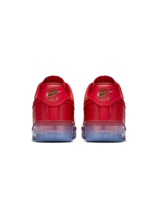 Nike Red Air Force 1 Cmft Lux Low 'Ostrich' for men