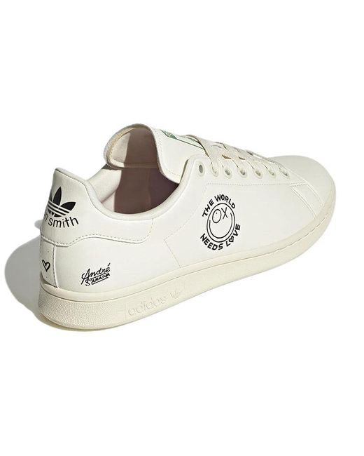 Adidas White Andr Saraiva X Stan Smith 'The World Needs Love' for men