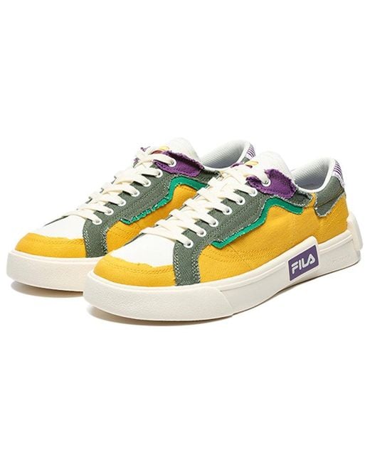Fila Yellow Pop Skate Shoes for men