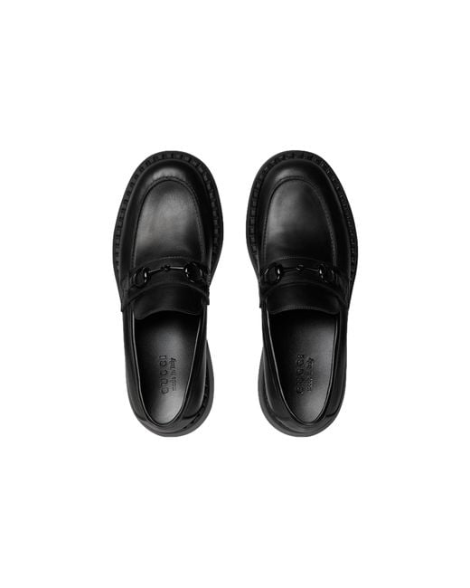 Gucci Black Horsebit Loafers 'All' for men