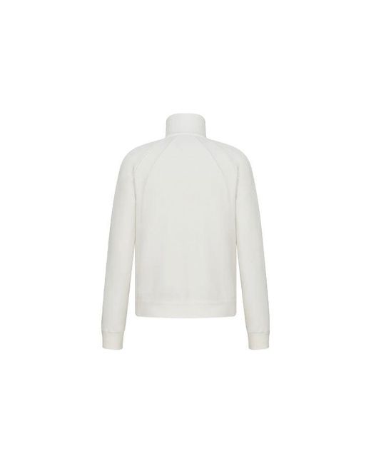 Dior White Fw21 Knit Sports Jacket for men