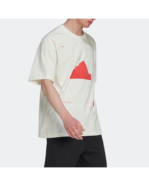 Adidas White Oversized T Shirt for men