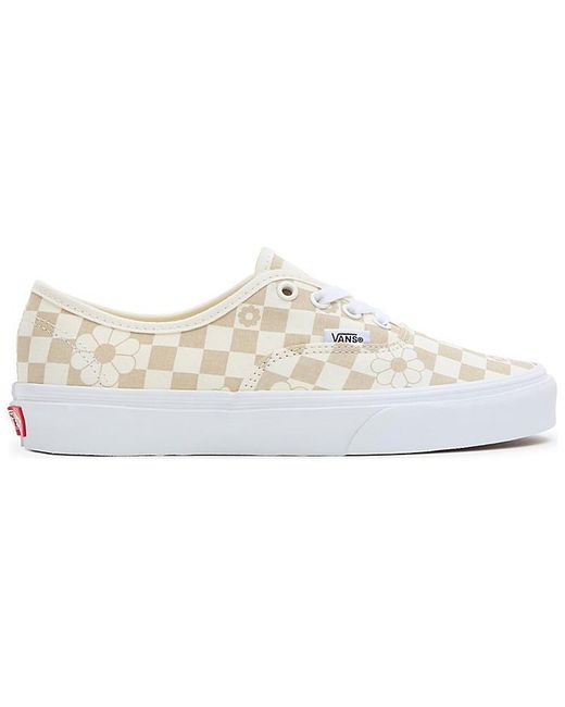 Vans White Floral Check Authentic