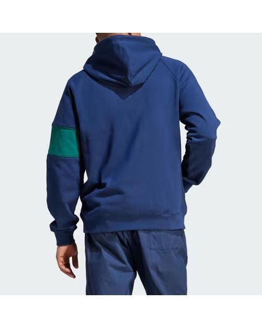 Adidas Blue Originals Hack Ny Cutline Hoodies for men