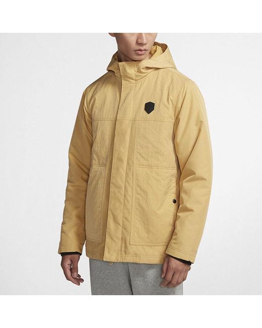 Nike Yellow Lebron James Basketball Sport Hoodie Jacket Golden for men