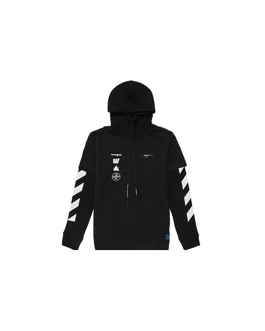 Off-White c/o Virgil Abloh Black C/O Virgil Abloh Diag Mariana Hooded Tee for men