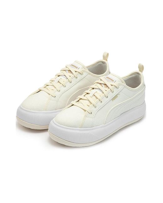 PUMA White (Wmns) Suede Mayu Canvas 'Pristine'