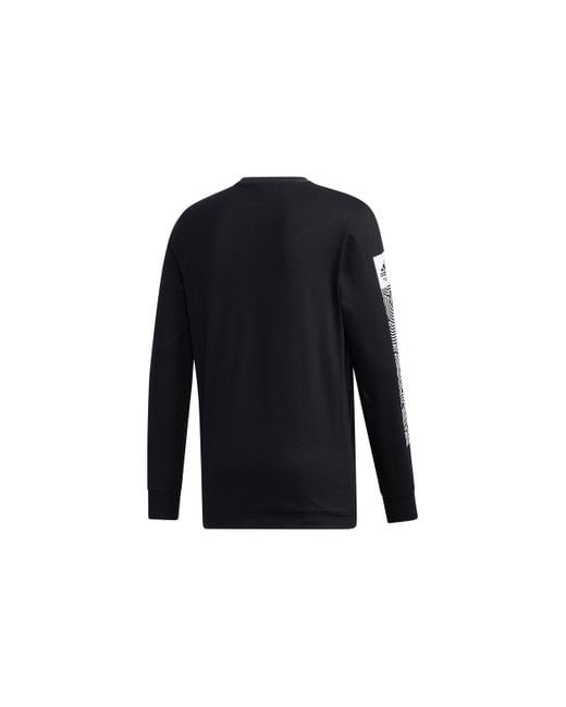 Adidas Blue X Takahashi Riko Crossover Ls Tee M Hiroko Geometry Printing Loose Sports Long Sleeves for men