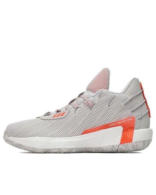 Adidas White Dame Gca Grey/orange for men