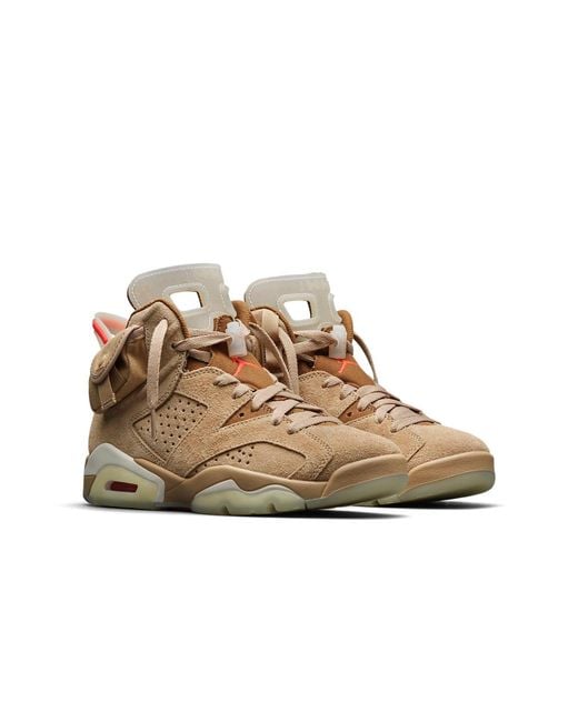 Nike Brown 6 Retro X Travis Scott 'British Khaki' for men