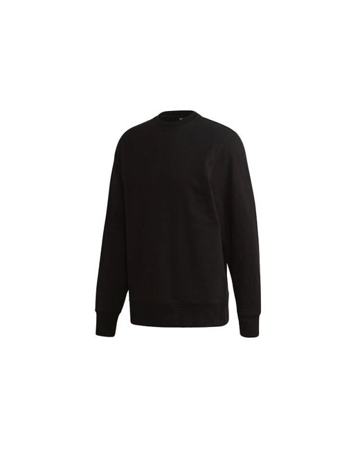 Adidas Black Y-3 Ss21 Warrior Embroidered Round Neck Sweatshirts for men