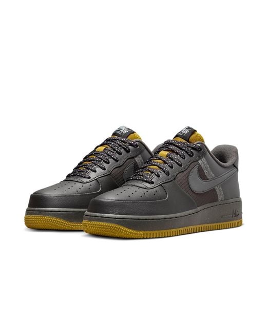 Nike Black Air Force 1 Low 'Medium Ash' for men