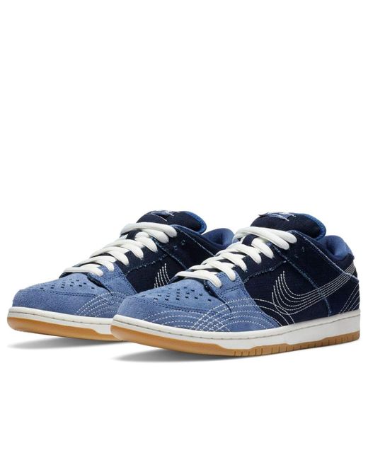 Nike Blue Dunk Low Pro Prm Sb 'Sashiko Pack' for men