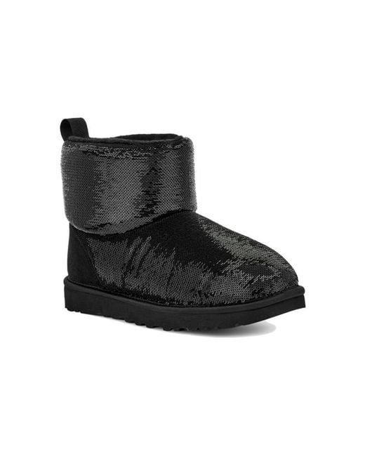 Ugg Black (Wmns) Classic Mini Boot Mirror Ball