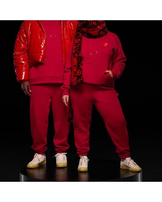 Adidas Red Originals X Ivy Park Crossover Casual Sports Couple Style for men