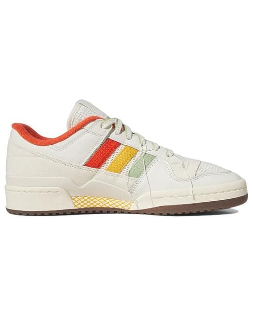 Adidas White Originals Forum 84 Low Shoes 'Off Cream Gum' for men