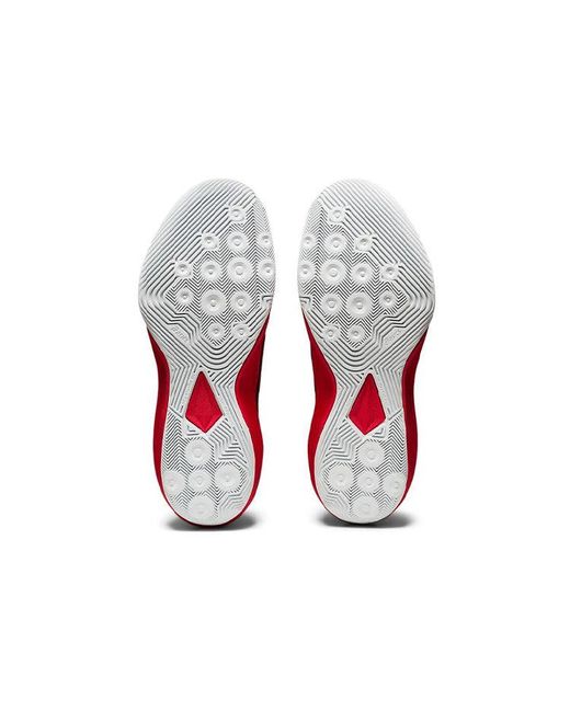 Asics Red Nova Flow Basketball Shoes for men