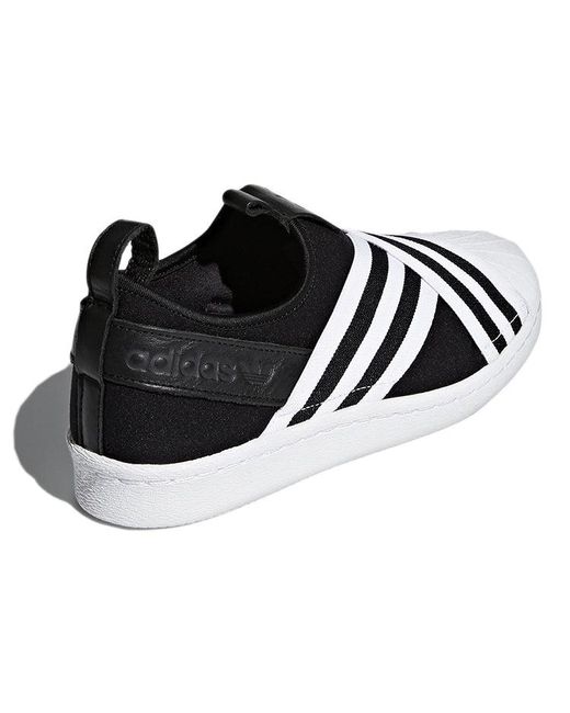 Adidas Black (Wmns) Superstar Slip-On 'Core'