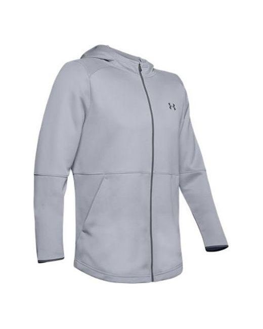 Under Armour Blue Warmup Training Sports Hooded Tops for men