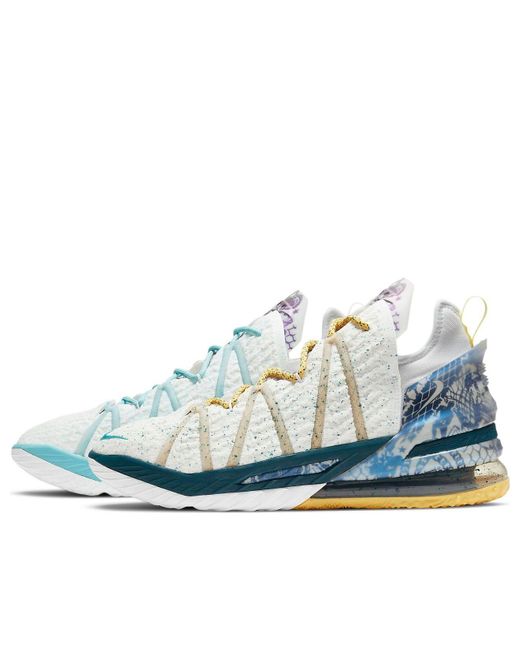 Nike Blue Lebron 18 'Reflections Flip' for men