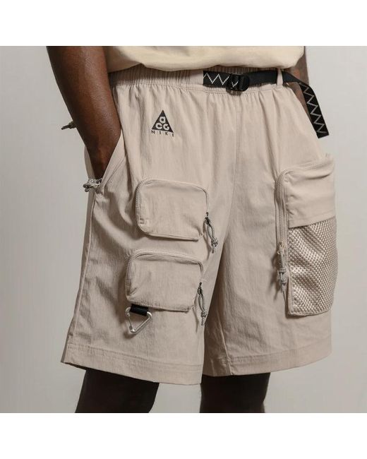 Nike Natural Acg Multiple Pockets Cargo Shorts Creamy for men