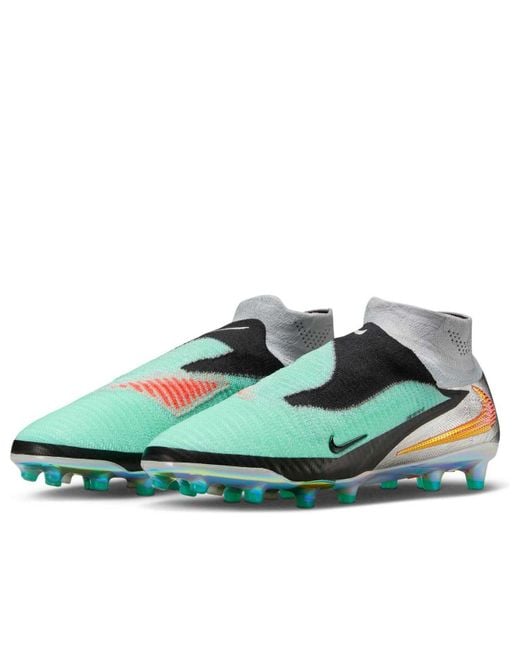 Nike Blue Phantom 6 High Elite Ag 'Chrome' for men