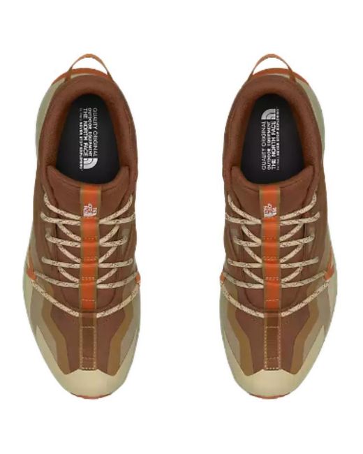 The North Face Brown Oxeye Running Shoes 'Stone Gravel' for men