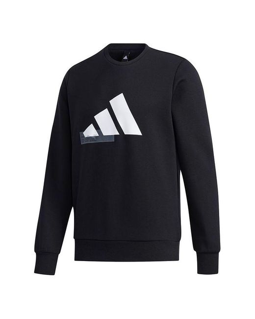 Adidas Blue Ub Gfx Swt Sports Stylish Pullover for men