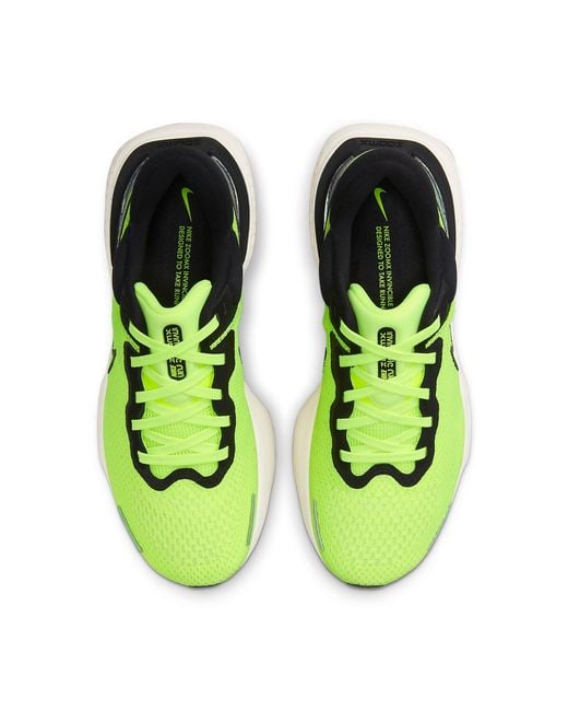 Nike Green Zoomx Invincible Run Flyknit Running Shoes for men