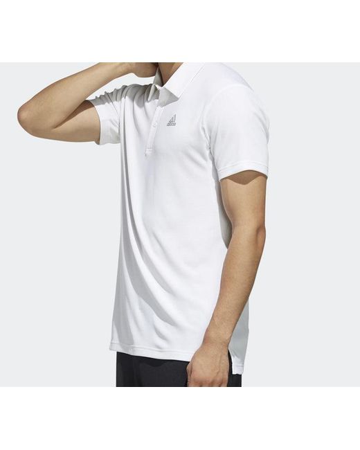 Adidas White Originals Casual Sports Short Sleeve Polo Shirt for men