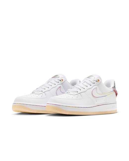 Nike White (Wmns) Air Force 1 Low Multi Patch'