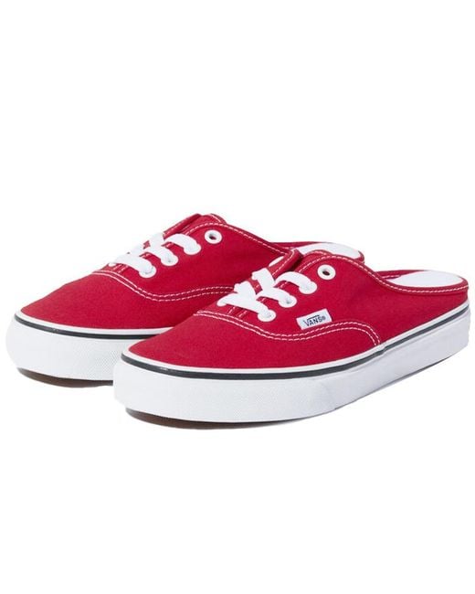Vans Red Authentic Mule for men