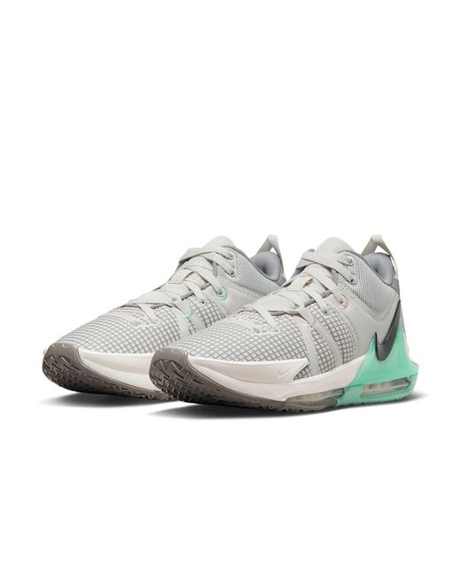Nike Gray Lebron Witness 7 'Flat Pewter Mint' for men