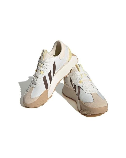 Adidas White Neo Futro Mixr Shoes Khaki' for men