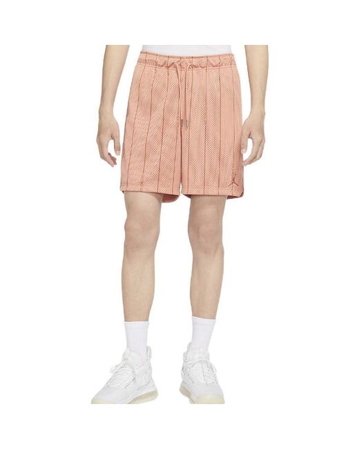 Nike Pink Essentials Solid Color Mesh Sports Shorts Light Madder for men