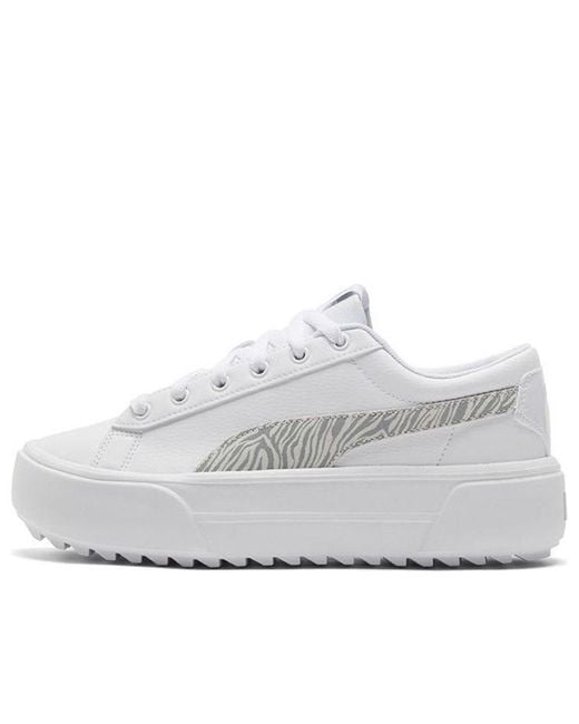 PUMA White (Wmns) Kaia Platform Casual Skateboarding Shoes