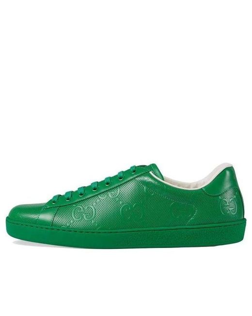 Gucci Green Ace Series G Printing Sports Shoe for men
