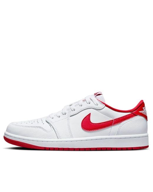 Nike White 1 Retro Low Og 'University' for men