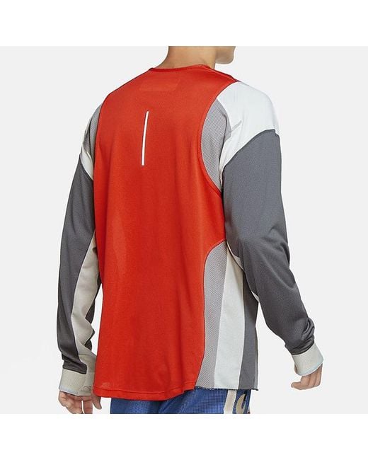 Nike Blue Ispa Dri-Fit Long-Sleeve Top Summit' for men