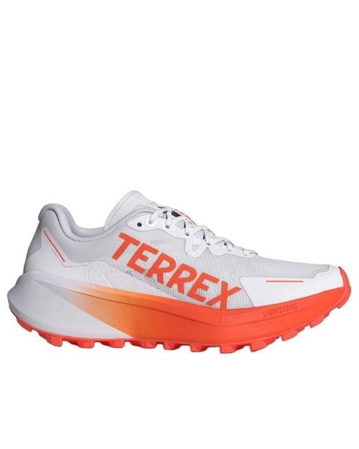 Adidas White Responsive Lightstrike Trail Running Shoes